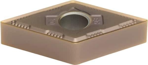 Sumitomo - DNMG432 EEG Grade AC510U Carbide Turning Insert - TiAlN/AlCrN Finish, 55° Diamond, 1/2" Inscr Circle, 3/16" Thick, 1/32" Corner Radius - Eagle Tool & Supply