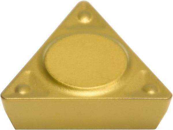 Sumitomo - TPMR221 ENF Grade AC830P Carbide Turning Insert - Al2O3 Finish, 60° Triangle, 1/4" Inscr Circle, 1/8" Thick, 1/64" Corner Radius - Eagle Tool & Supply