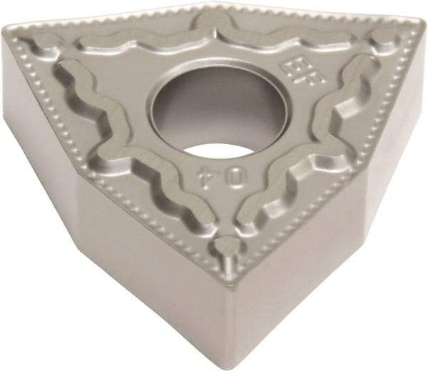 Sumitomo - WNMG432 EEF Grade EH520 Carbide Turning Insert - Uncoated, 80° Trigon, 1/2" Inscr Circle, 3/16" Thick, 1/32" Corner Radius - Eagle Tool & Supply