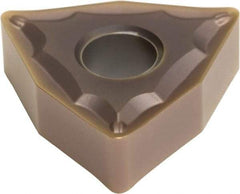 Sumitomo - WNMG432 ESU Grade AC520U Carbide Turning Insert - TiAlN/AlCrN Finish, 80° Trigon, 1/2" Inscr Circle, 3/16" Thick, 1/32" Corner Radius - Eagle Tool & Supply