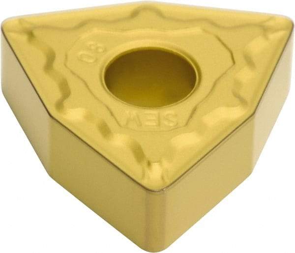 Sumitomo - WNMG432 ESEW Grade AC820P Carbide Turning Insert - Al2O3 Finish, 80° Trigon, 1/2" Inscr Circle, 3/16" Thick, 1/32" Corner Radius - Eagle Tool & Supply