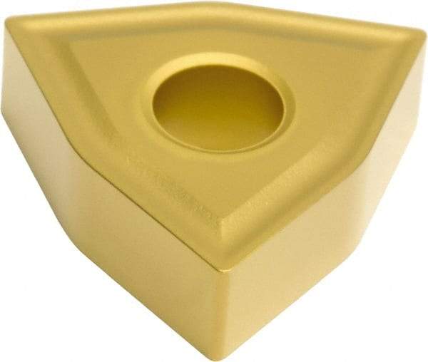 Sumitomo - WNMG432 ENZ Grade AC700G Carbide Turning Insert - TiC Finish, 80° Trigon, 1/2" Inscr Circle, 3/16" Thick, 1/32" Corner Radius - Eagle Tool & Supply