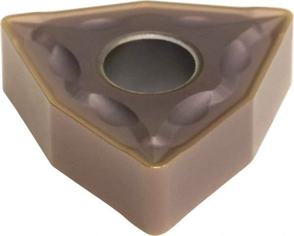 Sumitomo - WNMG433 EMU Grade AC530U Carbide Turning Insert - TiAlN/AlCrN Finish, 80° Trigon, 1/2" Inscr Circle, 3/16" Thick, 3/64" Corner Radius - Eagle Tool & Supply