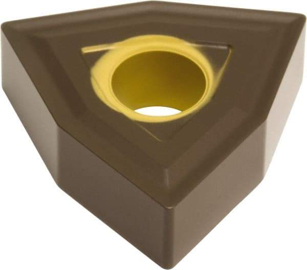Hertel - WNMG433 H1Z Grade HC305T Carbide Turning Insert - Al2O3 Finish, 80° Trigon, 1/2" Inscr Circle, 3/16" Thick, 3/64" Corner Radius - Eagle Tool & Supply