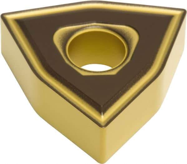 Sumitomo - WNMG433 EEX Grade AC630M Carbide Turning Insert - Al2O3 Finish, 80° Trigon, 1/2" Inscr Circle, 3/16" Thick, 3/64" Corner Radius - Eagle Tool & Supply