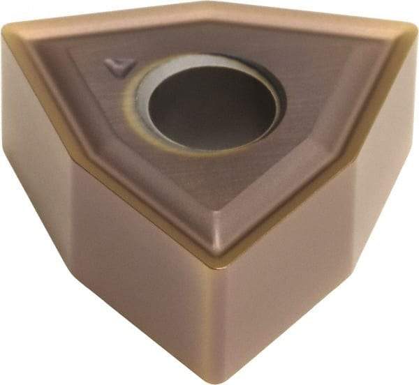 Sumitomo - WNMG431 EEX Grade AC520U Carbide Turning Insert - TiAlN/AlCrN Finish, 80° Trigon, 1/2" Inscr Circle, 3/16" Thick, 1/64" Corner Radius - Eagle Tool & Supply