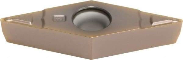 Sumitomo - VBMT332 ESU Grade AC510U Carbide Turning Insert - TiAlN/AlCrN Finish, 35° Diamond, 3/8" Inscr Circle, 3/16" Thick, 1/32" Corner Radius - Eagle Tool & Supply
