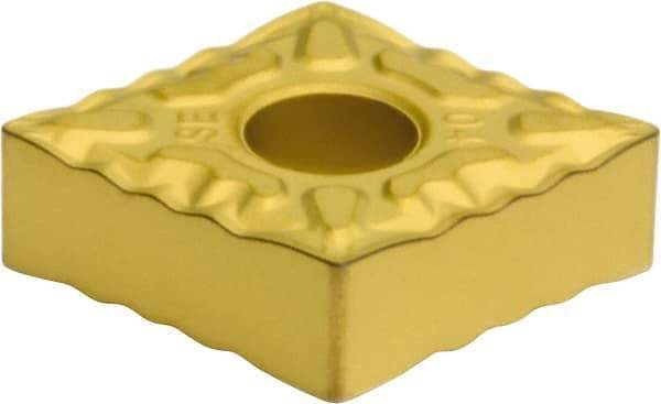 Sumitomo - CNMG431 ESE Grade AC830P Carbide Turning Insert - Al2O3 Finish, 80° Diamond, 1/2" Inscr Circle, 3/16" Thick, 1/64" Corner Radius - Eagle Tool & Supply