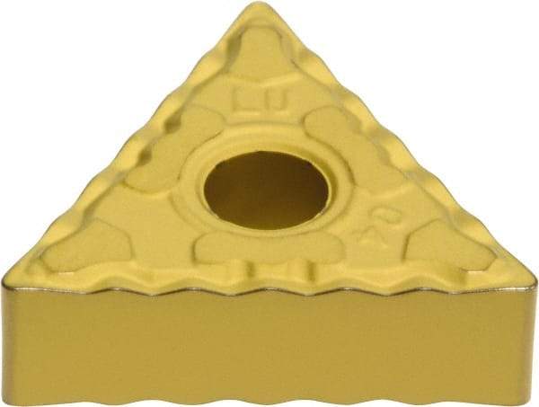 Sumitomo - TNMG332 ELU Grade AC810P Carbide Turning Insert - Al2O3 Finish, 60° Triangle, 3/8" Inscr Circle, 3/16" Thick, 1/32" Corner Radius - Eagle Tool & Supply