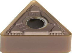 Sumitomo - TNMG332 EEG Grade AC510U Carbide Turning Insert - TiAlN/AlCrN Finish, 60° Triangle, 1/2" Inscr Circle, 3/16" Thick, 1/32" Corner Radius - Eagle Tool & Supply