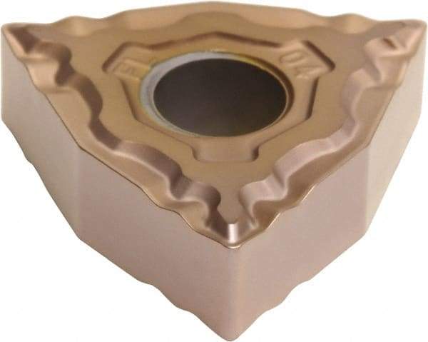 Sumitomo - WNMG432 EFL Grade T2000Z Cermet Turning Insert - TiN/AlN Finish, 80° Trigon, 1/2" Inscr Circle, 3/16" Thick, 1/32" Corner Radius - Eagle Tool & Supply