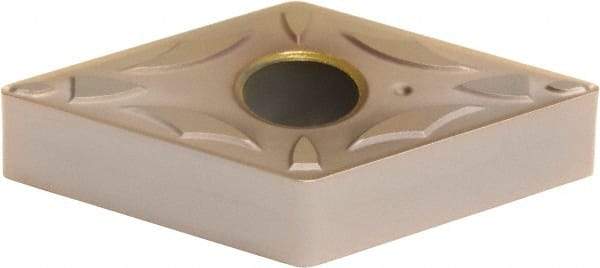Sumitomo - DNMG432 EFA Grade T3000Z Cermet Turning Insert - TiN/AlN Finish, 55° Diamond, 1/2" Inscr Circle, 3/16" Thick, 1/32" Corner Radius - Eagle Tool & Supply