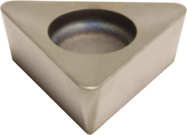 Sumitomo - 3NC-TPGA332 Grade BNC500 PCBN Turning Insert - 60° Triangle, 3/8" Inscr Circle, 3/16" Thick, 1/32" Corner Radius - Eagle Tool & Supply