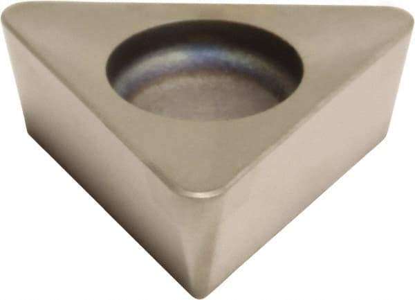 Sumitomo - 3NC-TPGA332 Grade BNC200 PCBN Turning Insert - TiN Finish, 60° Triangle, 3/8" Inscr Circle, 3/16" Thick, 1/32" Corner Radius - Eagle Tool & Supply