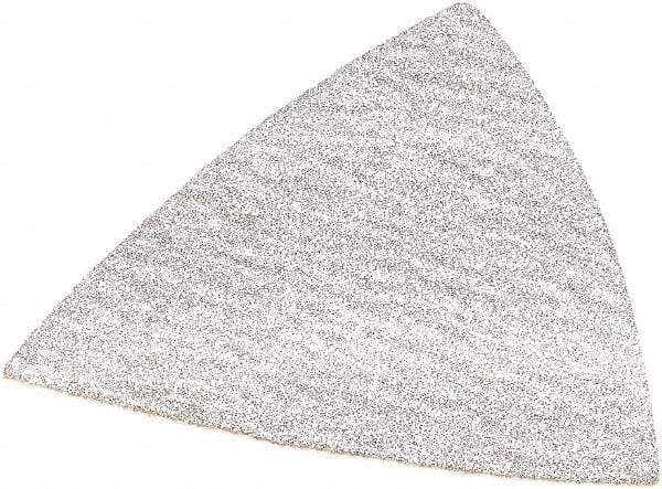 DeWALT - 80 Grit, Aluminum Oxide TriangleSanding Sheet - 3-1/2" Long x 3-3/4" Wide, Medium Grade, Weighted Cloth Backing - Eagle Tool & Supply