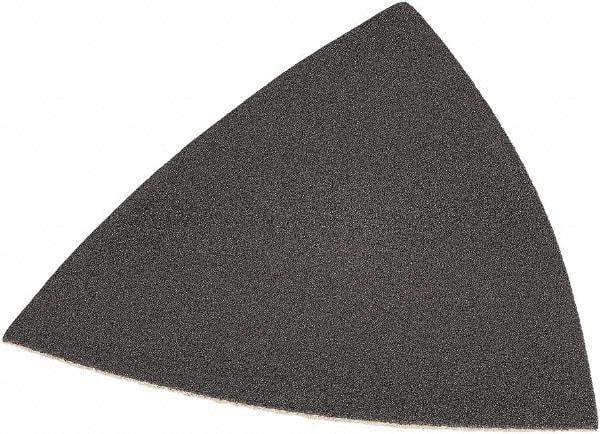 DeWALT - 220 Grit, Aluminum Oxide TriangleSanding Sheet - 3-1/2" Long x 3-3/4" Wide, Very Fine Grade, Weighted Cloth Backing - Eagle Tool & Supply