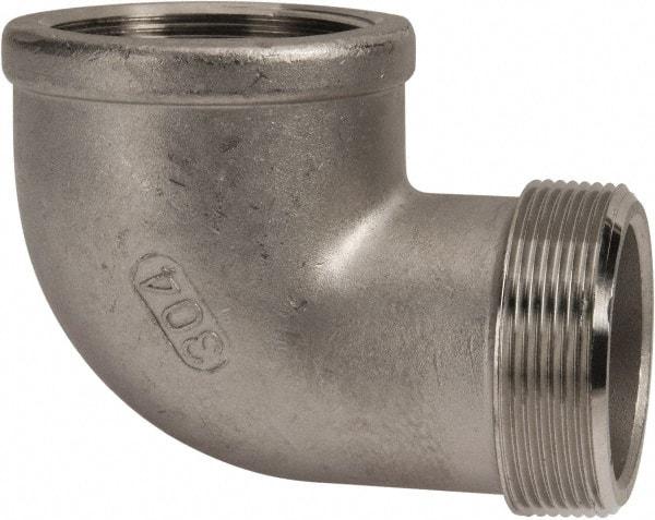 Value Collection - 2" Grade 304 Stainless Steel Pipe 90° Street Elbow - FNPT x MNPT End Connections, 150 psi - Eagle Tool & Supply