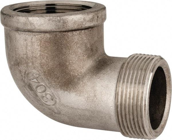 Value Collection - 1-1/2" Grade 304 Stainless Steel Pipe 90° Street Elbow - FNPT x MNPT End Connections, 150 psi - Eagle Tool & Supply