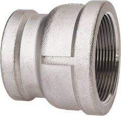 Value Collection - 2 x 1-1/2" Grade 316 Stainless Steel Pipe Reducer Coupling - FNPT x FNPT End Connections, 150 psi - Eagle Tool & Supply