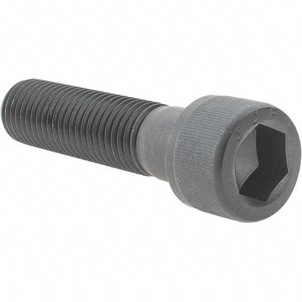 Value Collection - 7/8-9 UNC Hex Socket Drive, Socket Cap Screw - Alloy Steel, Black Oxide Finish, Partially Threaded, 3-1/2" Length Under Head - Eagle Tool & Supply