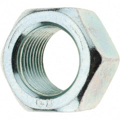 Value Collection - 7/8-14 UNF Steel Right Hand Hex Nut - 1-5/16" Across Flats, 3/4" High, Zinc-Plated Finish - Eagle Tool & Supply