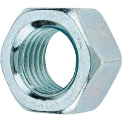 Value Collection - 7/8-9 UNC Steel Right Hand Hex Nut - 1-5/16" Across Flats, 3/4" High, Zinc-Plated Finish - Eagle Tool & Supply