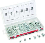110 Pc. Grease Fitting Assortment - stright and 90 degree fittings - Eagle Tool & Supply
