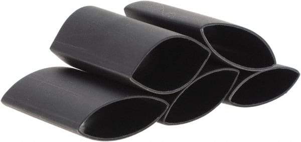 Value Collection - 1-1/2" Long Heat Shrink Electrical Tubing - Black - Eagle Tool & Supply