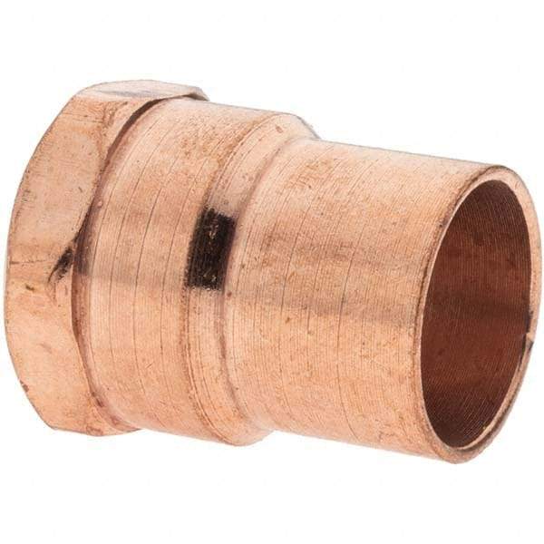 Value Collection - 5/8 x 1/2" Wrot Copper Pipe Adapter - C x F - Eagle Tool & Supply