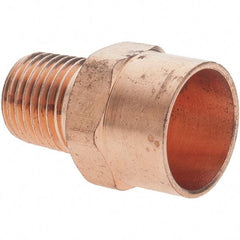 Value Collection - 1/2 x 1/4" Wrot Copper Pipe Adapter - C X M - Eagle Tool & Supply