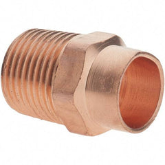 Value Collection - 3/8 x 3/8" Wrot Copper Pipe Adapter - C X M - Eagle Tool & Supply