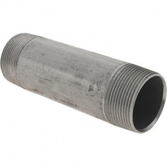 Value Collection - 1-1/2" Diam x 5-1/2" Long Steel Black Pipe Nipple - Threaded - Eagle Tool & Supply