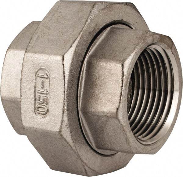 Value Collection - 1" Grade 316 Stainless Steel Pipe Union - FNPT x FNPT End Connections, 150 psi - Eagle Tool & Supply