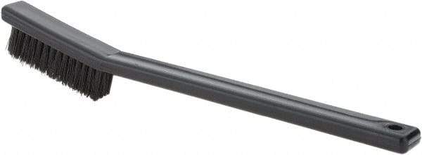 Weiler - 3 Rows x 7 Columns Nylon Scratch Brush - 7" OAL, 1/2 Trim Length, Plastic Handle - Eagle Tool & Supply