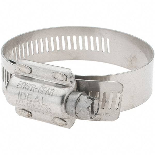 IDEAL TRIDON - 1-1/4 to 2-5/8" Diam, Stainless Steel High Torque Worm Drive Clamp - Eagle Tool & Supply