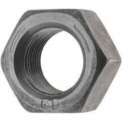 Value Collection - 3/4-16 UNF Steel Right Hand Hex Nut - 1-1/8" Across Flats, 41/64" High, Uncoated - Eagle Tool & Supply