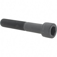 Value Collection - 3/4-16 UNF Hex Socket Drive, Socket Cap Screw - Alloy Steel, Black Oxide Finish, Partially Threaded, 4-1/2" Length Under Head - Eagle Tool & Supply