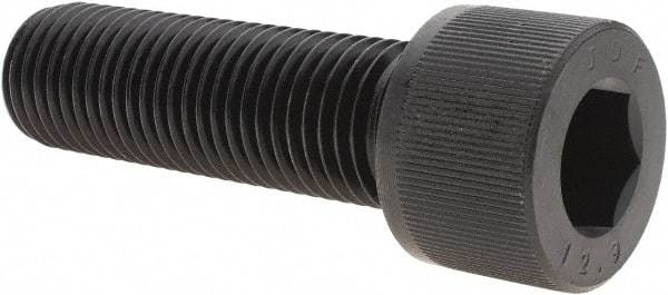 Value Collection - M30x3.50 Metric Coarse Hex Socket Drive, Socket Cap Screw - Grade 12.9 Alloy Steel, Black Oxide Finish, Fully Threaded, 100mm Length Under Head - Eagle Tool & Supply