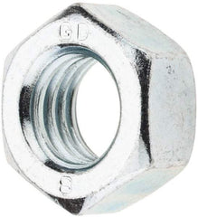 Value Collection - M14x2.00 Metric Coarse Steel Right Hand Hex Nut - 22mm Across Flats, 11mm High, Zinc-Plated Finish - Eagle Tool & Supply