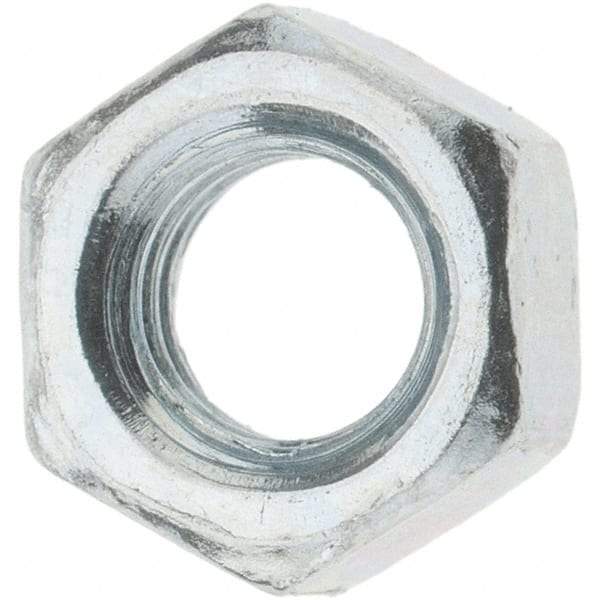 Value Collection - M5x0.80 Metric Coarse Steel Right Hand Hex Nut - 8mm Across Flats, 4mm High, Zinc-Plated Finish - Eagle Tool & Supply