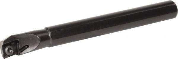 Kyocera - 0.632" Min Bore Diam, 4-3/4" OAL, 1/2" Shank Diam, A...SCLP (C)-E Indexable Boring Bar - 1.14" Max Bore Depth, CPGB 32.., CPMB 32.., CPMH 32.., CPMT 32.. Insert, Screw Holding Method - Eagle Tool & Supply