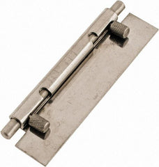 Value Collection - 4" Long x 1" Wide x 0.05" Thick, Keeper Hinge - Stainless Steel - Eagle Tool & Supply