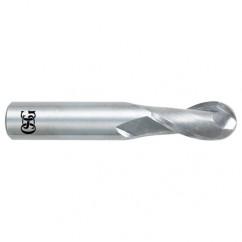 9/16" Dia. - 3-1/2" OAL - Bright CBD - Ball End SE EM - 2 FL - Eagle Tool & Supply