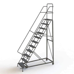 TRI-ARC - Rolling & Wall Mounted Ladders & Platforms Type: Rolling Warehouse Ladder Style: Rolling Safety Ladder - Eagle Tool & Supply