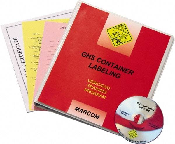 Marcom - GHS Container Labeling, Multimedia Training Kit - 12 Minute Run Time DVD, 1 Course, English - Eagle Tool & Supply