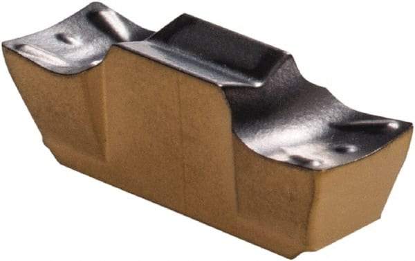 Iscar - 3002GEMI M Grade IC808, 0.1181" Cutting Width Carbide Grooving Insert - 0.051" Max Depth of Cut, Neutral, 0.0079" Corner Radius, TiAlN Finish - Eagle Tool & Supply