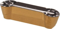 Iscar - 840GDMY Grade IC808, 8mm Cutting Width Carbide Grooving Insert - 0.157" Max Depth of Cut, Neutral, 0.1575" Corner Radius, TiAlN Finish - Eagle Tool & Supply