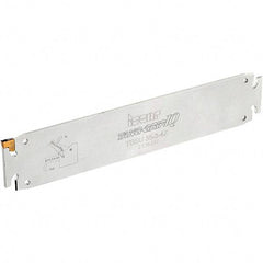 Iscar - 1.378" Blade Height, 8.2mm Blade Width, 180mm OAL, Neutral Cut, Single End Indexable Cut-Off Blade - TGSU Blade, Tang-GripIQ Series - Eagle Tool & Supply
