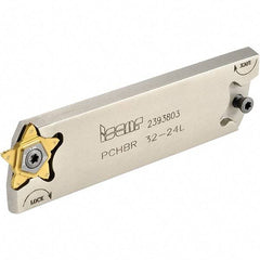 Iscar - 1.26" Blade Height, 0.3346" Blade Width, 110mm OAL, Right Hand Cut, Double End Indexable Cut-Off Blade - PCHB Blade, PentaCut Series - Eagle Tool & Supply