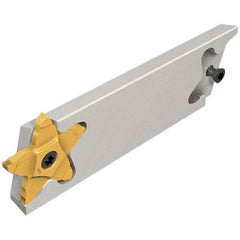 Iscar - 1.0236" Blade Height, 0.3346" Blade Width, 110mm OAL, Right Hand Cut, Double End Indexable Cut-Off Blade - PCHB Blade, PentaCut Series - Eagle Tool & Supply